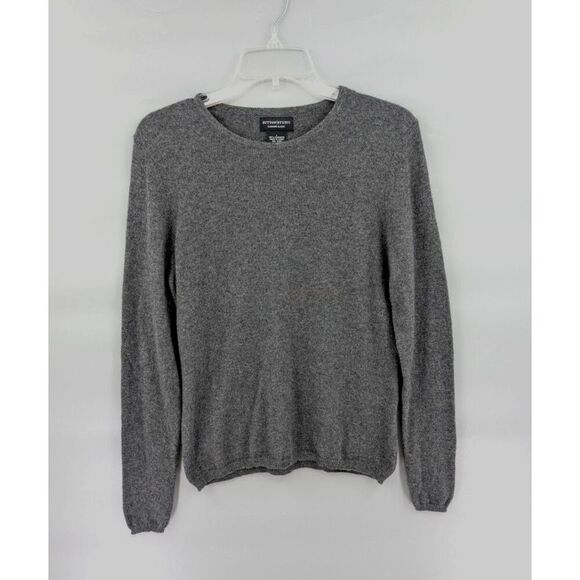 Sutton Studio Cashmere Sweater Womens Large Gray Classic Timeless Minimalist - Picture 1 of 12